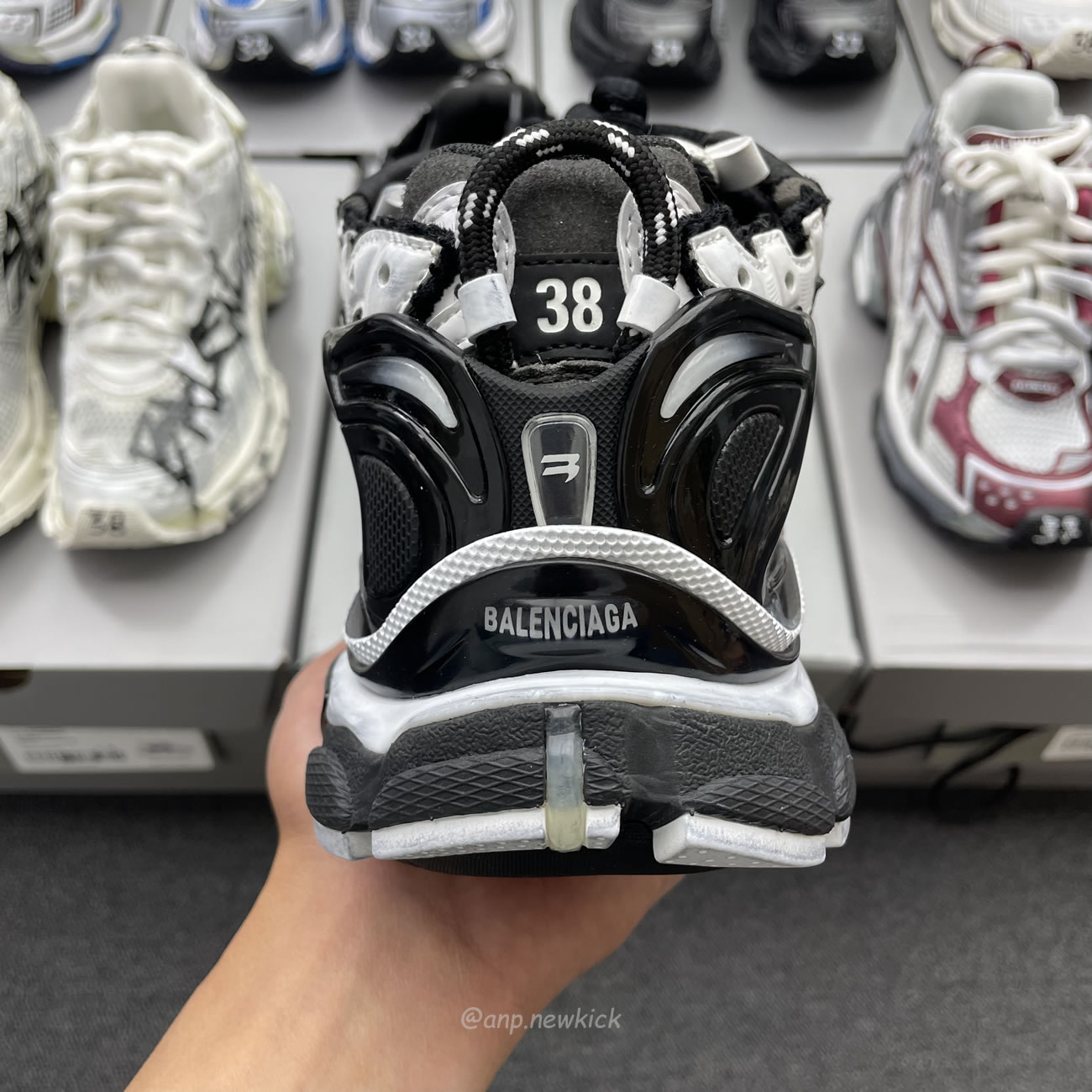 Balenciaga Runner White Grey Silver Black Blue Multicolor Burgundy (10) - www.newkick.vip